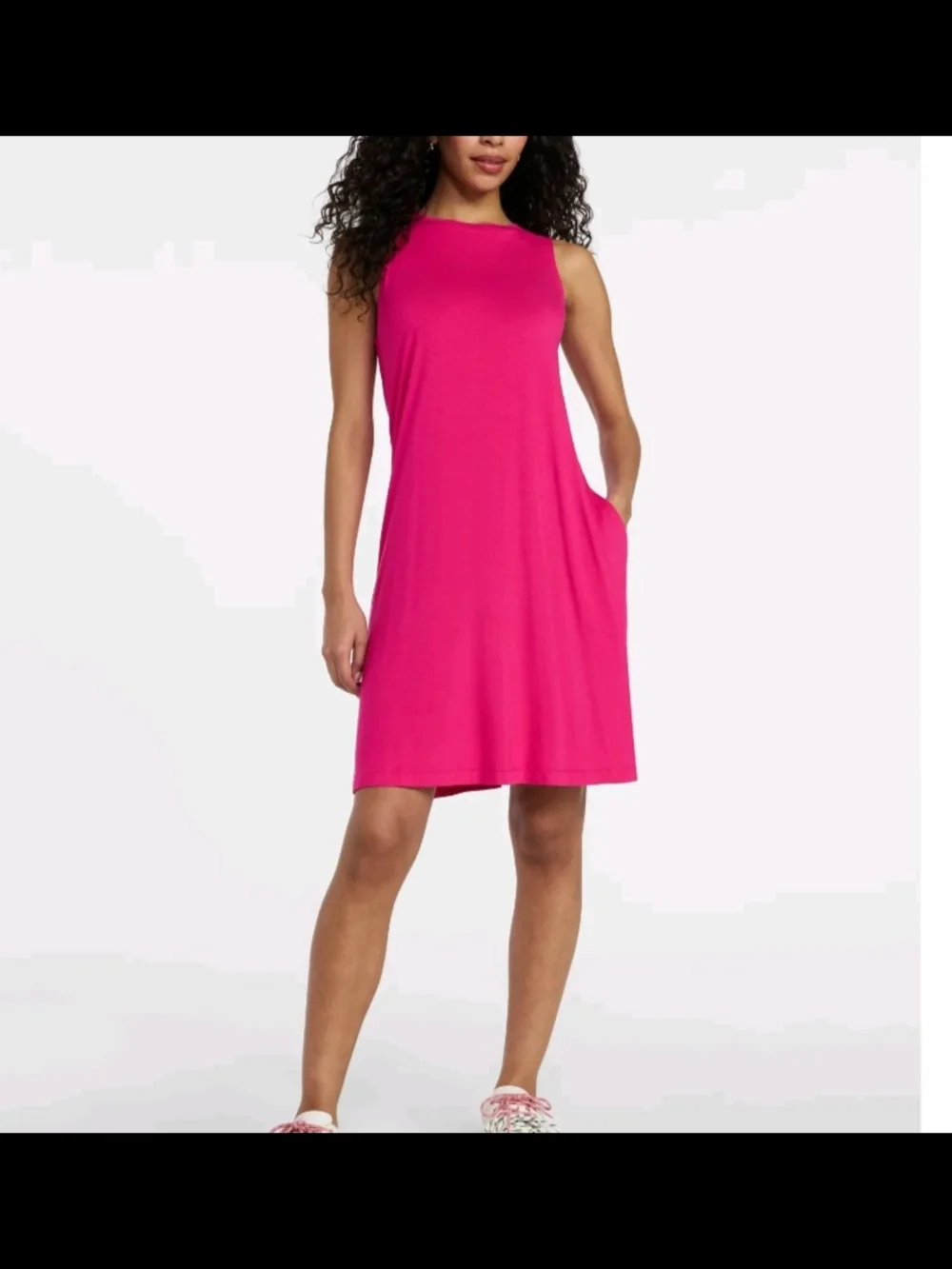 Sleeveless Pink Summer Dress With Pockets Size XS